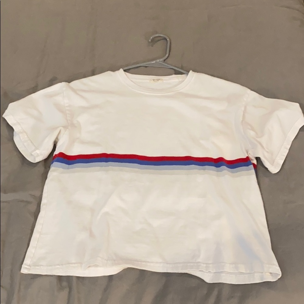 Short sleeve striped tee
